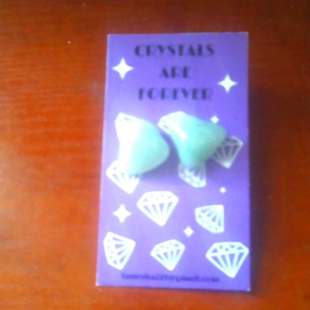Green Adventurine Pierced Earrings